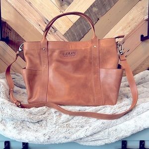 Elevate Utility Bag in Camel- Works as a tote, crossbody and backpack all-in-one